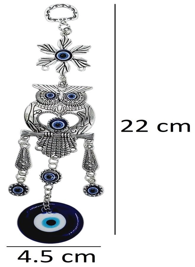 ARTISKRITI Owl Evil Eye Hanging for Home Wall Hanging Decorative Items Nazar Battu for Home Protection, Good Luck Charm and Prosperity - Image 2
